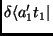 $\displaystyle \delta \langle a^\prime_1 t_1\vert$