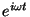 $e^{i\omega t}$