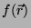 $f(\vec{r})$