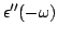 $\displaystyle \epsilon''(-\omega)$