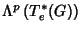 $\Lambda^p\left(T^*_e(G)\right)$
