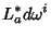 $\displaystyle L_a^* d\omega^i$