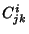 $C^i_{jk}$