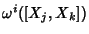 $\omega^i([X_j,X_k])$