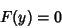 \begin{displaymath}
F(y)=0
\end{displaymath}