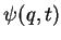 $\psi(q,t)$