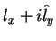 $\displaystyle l_x+i\hat{l}_y$