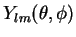 $Y_{lm}(\theta, \phi)$