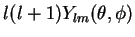 $\displaystyle l(l+1)Y_{lm}(\theta, \phi)$