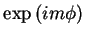 $\exp{(im\phi)}$