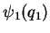 $\psi_1(q_1)$