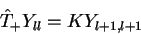 \begin{displaymath}
\hat{T}_{+}Y_{ll}=KY_{l+1,l+1}
\end{displaymath}