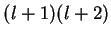 $(l+1)(l+2)$