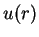 $u(r)$
