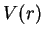 $V(r)$