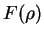 $F(\rho)$