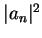 $\vert a_n\vert^2$