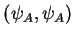 $\displaystyle (\psi_{A},\psi_{A})$