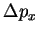 $\Delta p_x$