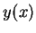 $y(x)$