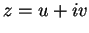 $z=u+iv$
