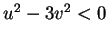 $u^2-3v^2<0$
