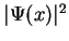 $\vert\Psi(x)\vert^2$