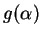 $g(\alpha)$