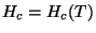 $H_{c}=H_{c}(T)$