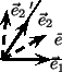 \begin{pspicture}(0,0)(6,3)
\psline(1,1)(5,1)
\psline(1,1)(2.3,3)
\psline[lin...
...ut[0](1.9,1.4){$\vec{e}_1\, '$}
\uput[0](1,2){$\vec{e}_2\, '$}
\end{pspicture}