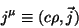 \begin{displaymath}\
j^{\mu}\equiv (c\rho, \vec{j})
\end{displaymath}