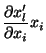 $\displaystyle \frac{\partial x_l'}{\partial x_i}x_i$